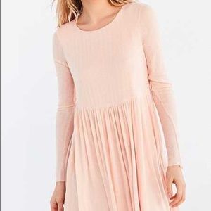 Long-Sleeve Babydoll Mini Dress